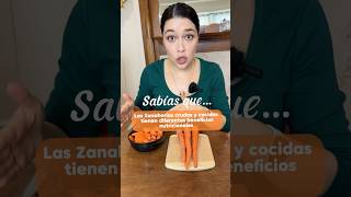 Diferencias Nutricionales entre las Zanahorias Crudas y Cocidas alimentos health zanahoria [upl. by Triplett78]