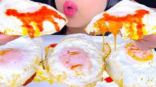 ASMR Crunchy Hash Browns COVERED in Over Easy Eggs Eating Sounds ASMR Phan [upl. by Enilekaj]