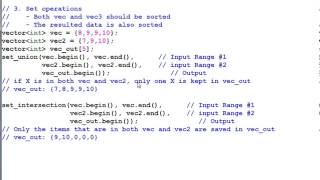 STL Algorithms 4 Sorted Data Algorithms and Numeric Algorithms [upl. by Sixla]