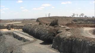 Blasting using explosives Quarry work Sequel Drill and blast [upl. by Ulick]