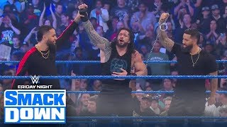 Usos return to save Reigns from more dog food Bryan attacked by The Fiend  FRIDAY NIGHT SMACKDOWN [upl. by Grewitz]