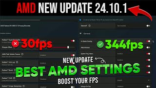 AMD Software Adrenalin Edition 24101 ✅  AMD New Update 24101  Best AMD Settings For Gaming [upl. by Fiden]