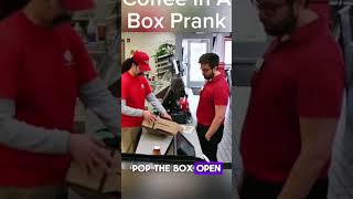 Coffee in a Box prank shorts shortsvideo viralshorts short viralyoutubeshorts [upl. by Ellita57]