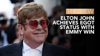 Elton John Achieves EGOT Status With Emmy Win  The View [upl. by Dao]