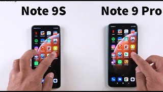 Xiaomi Redmi Note 9S vs Note 9 Pro  Speed Test  Size Comparison  Ram Management [upl. by Novla]