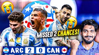 Argentina vs Canada 20 Highlights amp Review  Messi Missed Chances 😕 [upl. by Egnalos]