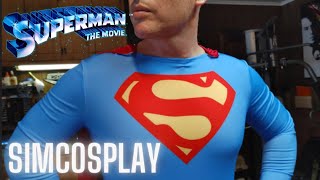 SIMCOSPLAY Superman The Movie Costume Replica 1978  Review [upl. by Grishilda89]