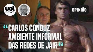 Bolsonaro bombadão Carlos mistura informalidade e pancadaria nas redes do pai  Josias [upl. by Ranson]