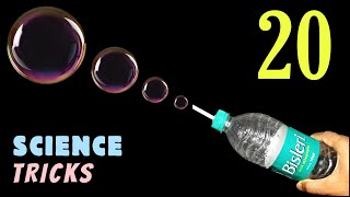 20 AMAZING SCIENCE EXPERIMENTS Compilation At Home [upl. by Urbanna584]