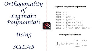 SCILAB TUTORIAL  ORTHOGONALITY OF LEGENDRE POLYNOMIAL  SCILAB BEGINNERS [upl. by Nemzaj377]