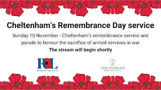 Cheltenhams Remembrance Day service 2024 [upl. by Naejarual]