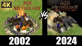 Age Of Mythology Vs Age Of Mythology Retold 4K Ultra HD [upl. by Attesoj676]