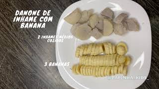 Danone de inhame com banana [upl. by Irej]