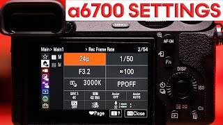 BEST a6700 VIDEO Settings – Sony a6700 Complete Setup Guide for CINEMATIC Video [upl. by Leandra]