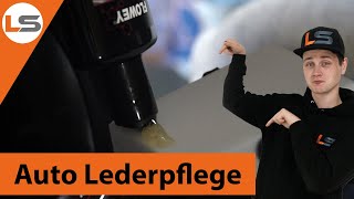 Lederpflege im Auto  Ledersitze und Kunstleder reinigen  LACKSTORE [upl. by Nautna]