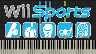 Wii Sports Theme Piano Tutorial [upl. by Judon]