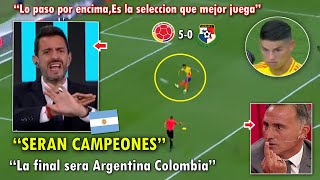 quotES UNA MAQUINAquot PERIODISTAS ARGENTINOS SE RINDEN A COLOMBIA VS PANAMA 50 HOY [upl. by Ammeg]