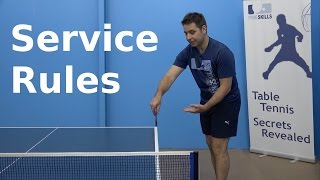 Service Rules  PingSkills  Table Tennis [upl. by Adin733]