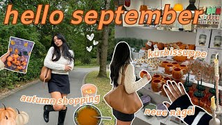 herbst shopping kürbissuppe herbst tbr 🍂 hello september [upl. by Nissy930]