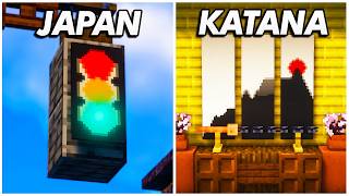 ► 30 Japanese Build Hacks  Minecraft Build Ideas 🏯 [upl. by Emina]