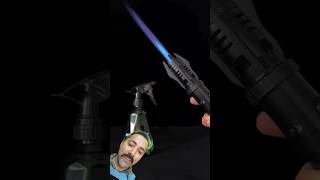 Monster lighter versus water spray lighter experiment lighterlover lightergas toys diy [upl. by Adnertal127]