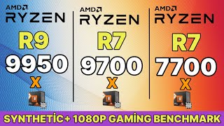 R9 9950X VS R7 9700X i9 14900K VS R7 7700X  Zen5 9950X Ryzen 9000 series benchmark [upl. by Cathie]