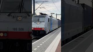 RTBC 186 506 komt met een goederentrein door Utrecht Lunetten [upl. by Kcira960]