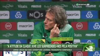 Conferência de Imprensa Jorge Jesus  Belenenses X Sporting CP  21 de dezembro de 2016 [upl. by Naffets]