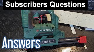 Questions and Answers  Parkside 20 tacker video QampA [upl. by Enileoj]