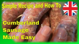 EP14  How to make Cumberland Pork Sausage the easy way [upl. by Annhoj367]