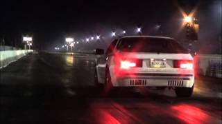 The JS Racing Products SBE turbo 53 Porsche runs 8s on a cold slick track [upl. by Abbottson]