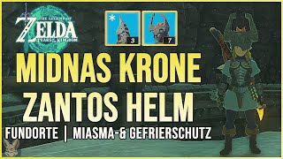 Midnas Krone amp Zantos Helm Fundorte  Miasma amp GefrierSchutz  Zelda Tears of the Kingdom [upl. by Pansir]