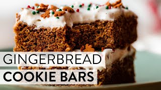 Gingerbread Cookie Bars  Sallys Baking Recipes [upl. by Elimaj512]