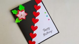 Beautiful Birthday Greeting Card idea  DIY Birthday card  complete Tutorial [upl. by Calbert129]