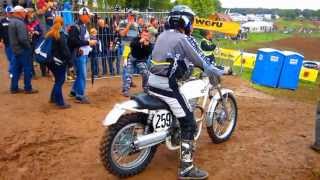 Hedlund 2013 Rudersberg Motocross Oldtimer Demonstration [upl. by Goodwin]