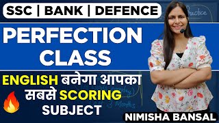 Perfection Class  ENGLISH बनेगा आपका सबसे Scoring Subject  20TH SEPT  Nimisha Bansal sbi [upl. by Vocaay]