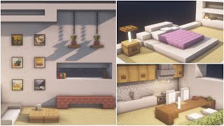 Minecraft Tutorial  Modern Room  Interior 5 [upl. by Arutek]