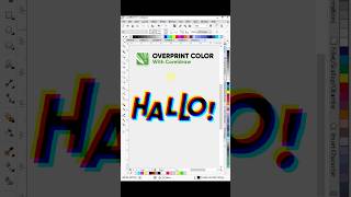 Overprint Color Text Effect in Coreldraw  Tips amp Trick arexid graphicdesign coreldraw vector [upl. by Adnaw367]