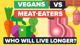 VEGANS vs MEAT EATERS  Who Will Live Longer Food  Diet Comparison [upl. by Nahpos]