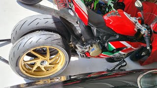 2022 Ducati Panigale V2 with Marchesini M7RS Forged Aluminium wheels  waiting for socket China [upl. by Ma]