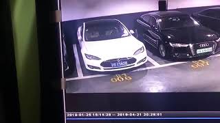 Tesla set itself on fire and exploded in Shanghai China！ [upl. by Lysander]