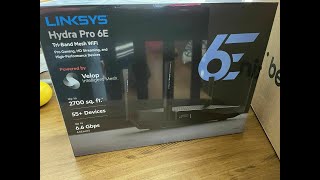 Linksys Hydra Pro AXE6600 Wifi 6E Unboxing [upl. by Ahsaeit]