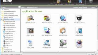QNAP 219P II Administration Interface [upl. by Nagap]