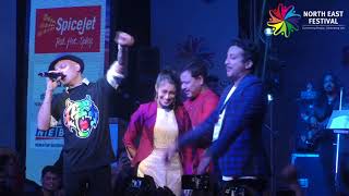 Zubeen Garg quotNahor Bihu Songquot in Northeast Festival [upl. by Aiclef]