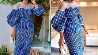 How to cut and sew this yoke dress with exaggerated sleeves [upl. by Ynaffyt]