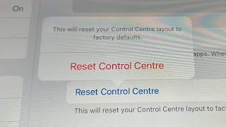 iPadOS 18 How to Reset Control Center Back to Default on iPad [upl. by Nilad]