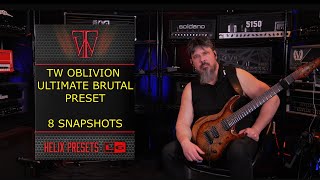 Line 6 Helix Ultimate Brutal Metal Preset [upl. by Nohsram705]