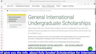 FULL BSC AND PHD Scholarships IN CANADA AND BARCELONA [upl. by Luce897]