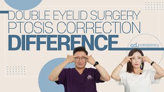 Differences between Ptosis Correction vs Double Eyelid Surgery [upl. by Ettenajna]