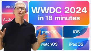 Apple WWDC 2024 keynote in 18 minutes [upl. by Sadoc]